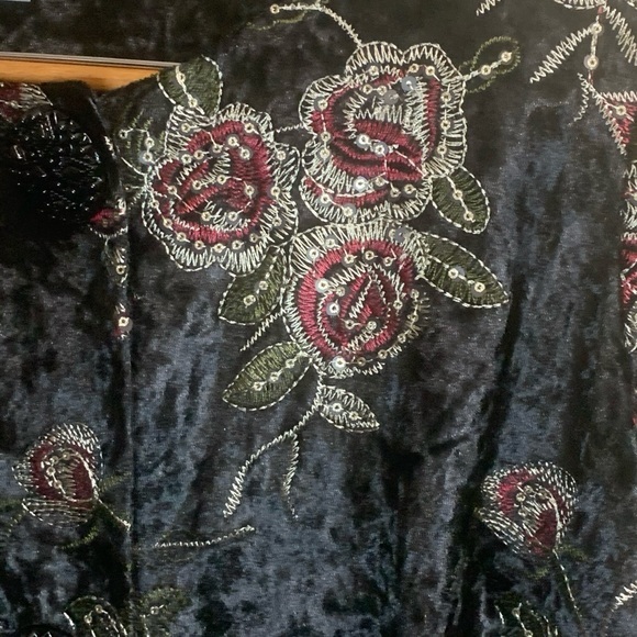 JM Collection dressy jacket with floral print - Picture 6 of 8